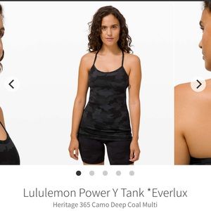 Lululemon Power Y tank *Everlux fabric